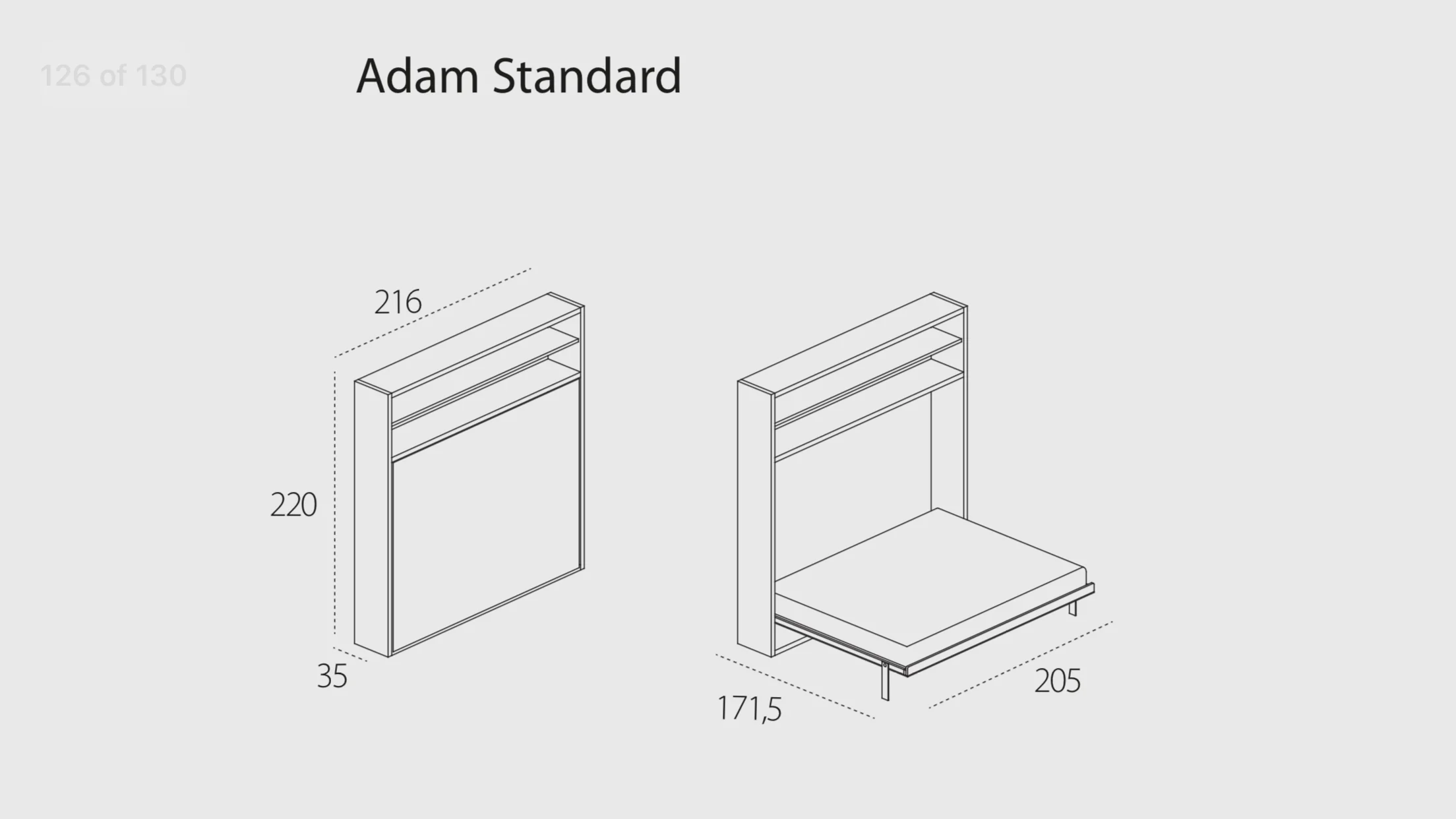 Adam horizontal wall bed - Image 5