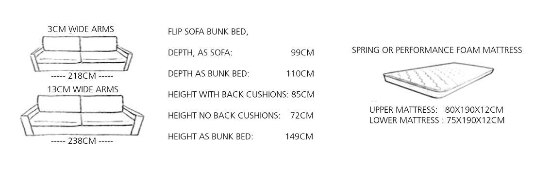 Bonbon FLIP sofa bunk bed - Image 12