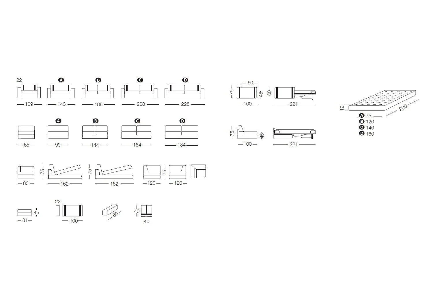 Ellington Sofa bed - Image 11